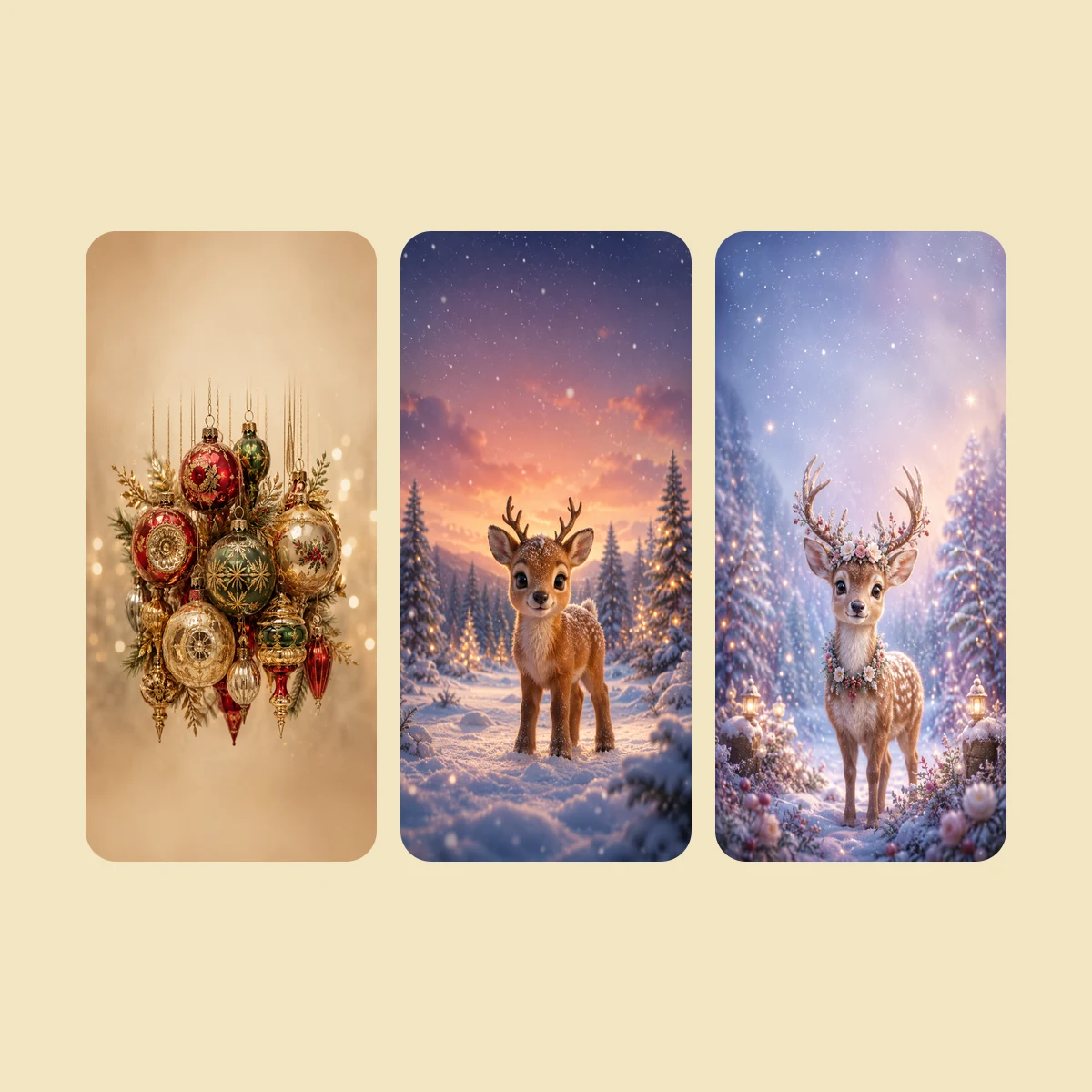 Vintage Glass Baubles — 20 Phone Wallpapers